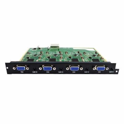 無縫矩陣4路VGA、Ypbpr分量及音頻輸入卡