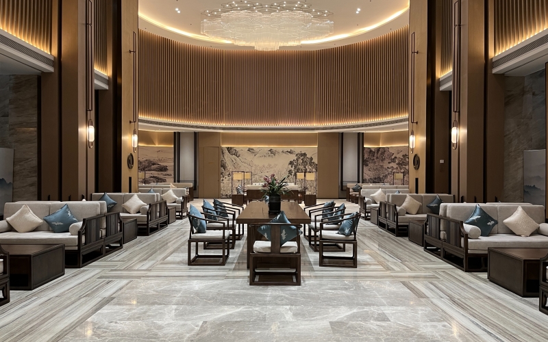 YUESAI數(shù)字IP網(wǎng)絡(luò)廣播、專業(yè)音響、舞臺燈光成功應(yīng)用于山東臨濟(jì)沐河大酒店