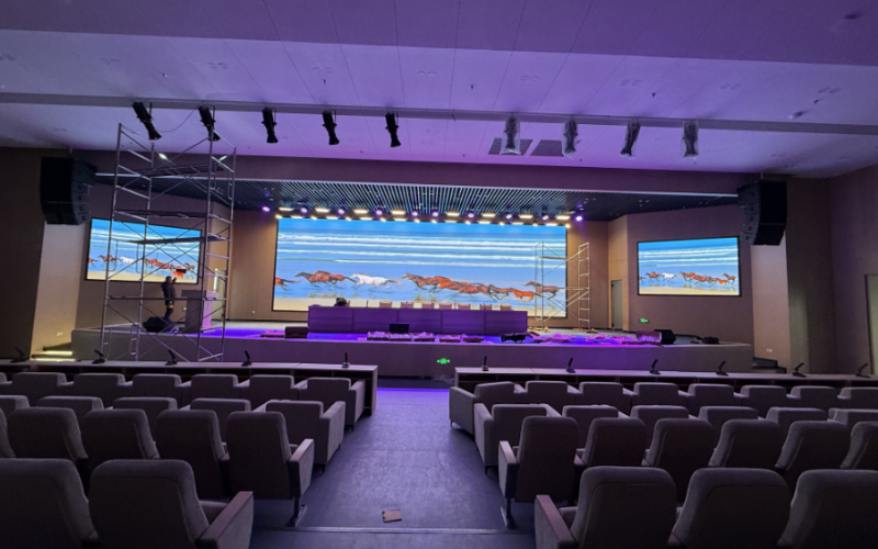 YUESAI專業(yè)燈光音響成功應(yīng)用于福建省莆田市仙游縣的中學(xué)報告廳